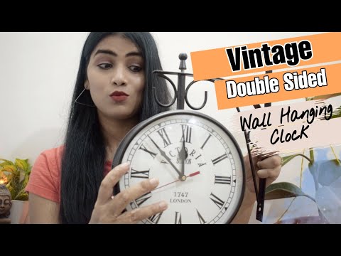 Vintage Victoria 8 Inch Clock | Honest Review | Retro Double Sided Wall Clock | Decor Clock