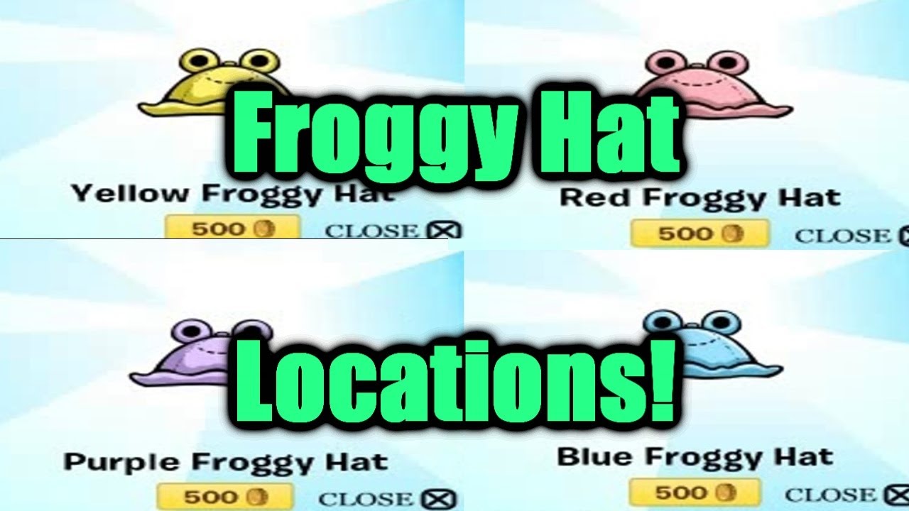 Club Penguin Rewritten: All Froggy Hats Locations | Legacy - YouTube