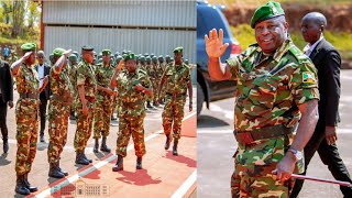 Umukuru w'Igihugu S.E General Major NEVA yagendeye Amakambi yo mugihugu hagati