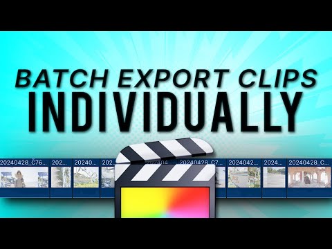 Batch Exporting Individual