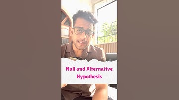Null and Alternative Hypothesis | Hypothesis Testing | UGC NET/JRF | Paper 1 | Research Aptitude