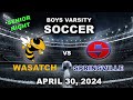 Varsity boys soccer wasatch vs springville april 30 2024