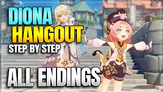 Diona Hangout Event All Endings   Achievements! -【Genshin Impact】