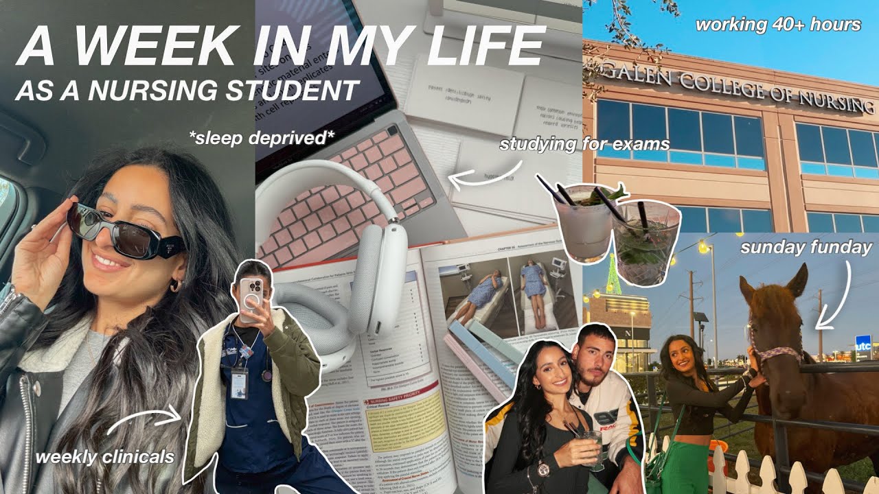 A WEEK IN MY LIFE AS A NURSING STUDENT // studying for exams, working ...