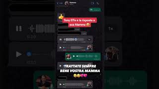 Tony manda audio alla madre e dice quanto paga di Bollo