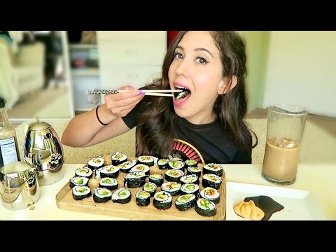 SUSHI ROLL MUKBANG!