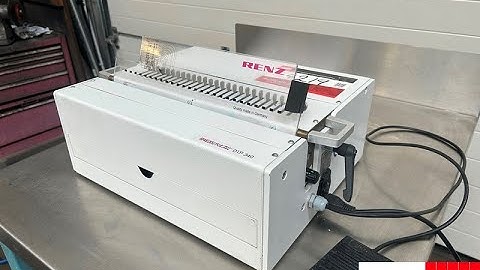 Renz DTP 340m Binding Machine for sale   with 2 1 square punching tool   Gab Supplies Ltd   2010