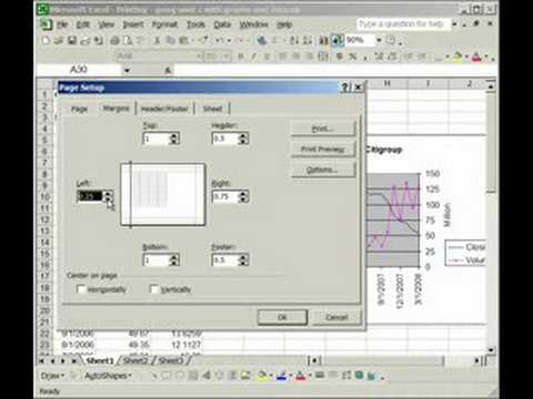 Formatting Spreadsheets for Printing