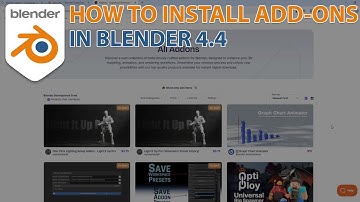 HOW TO INSTALL ADD-ONS IN BLENDER 4.4