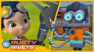 Rusty Builds a Robot 🤖 | Rusty Rivets | Cartoons for Kids