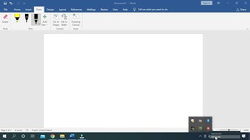 How to Enable penncil on draw tab in MS WORD