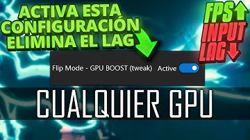 ¡Activa está CONFIGURACIÓN ELIMINA el LAG (CUALQUIER GPU) ELIMINA el STUTTERING! en Windows 10/11