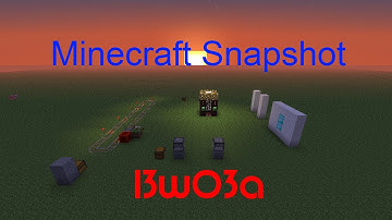 Minecraft Weekly Snapshot 13w03a