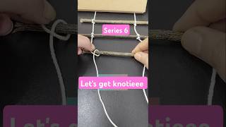 Type6 knot- How to make ladder | Easy DIY Rope Art #shorts #DIY #youtubeshorts #trending #knot #art