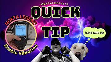 Nokta Legend Quick Tip: How to Find and Turn on The Vibration Feature.