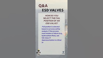 How do you select the fail position of an ESD valve?