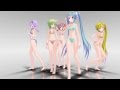 【MMD】Tdaシスターズ メグメグ☆ファイヤーエンドレスナイト　ドレスチェンジ