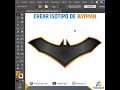 Isotipo de batman - Adobe Illustrator CC 2017