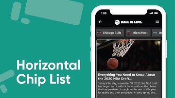 New Component | Horizontal Chip List