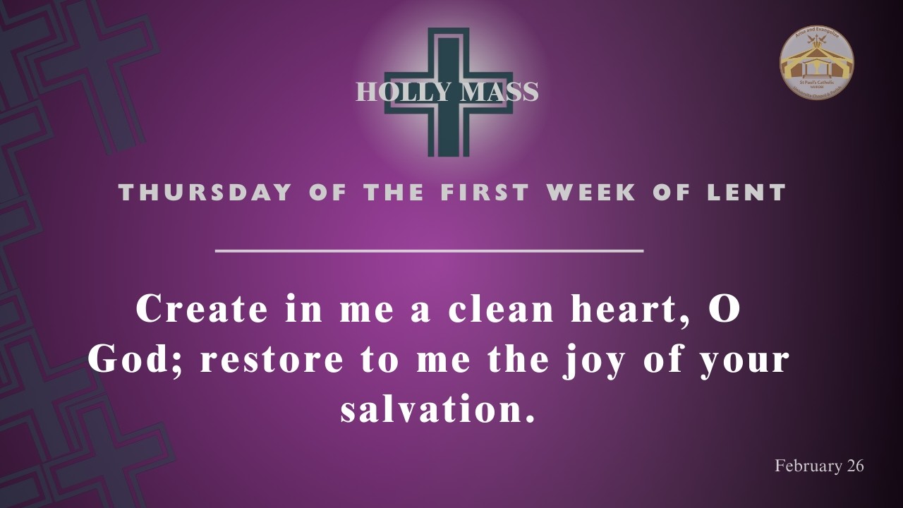LIVE CATHOLIC 7:00 AM|THURSDAY OF THE FIRST WEEK OF LENT| February 26