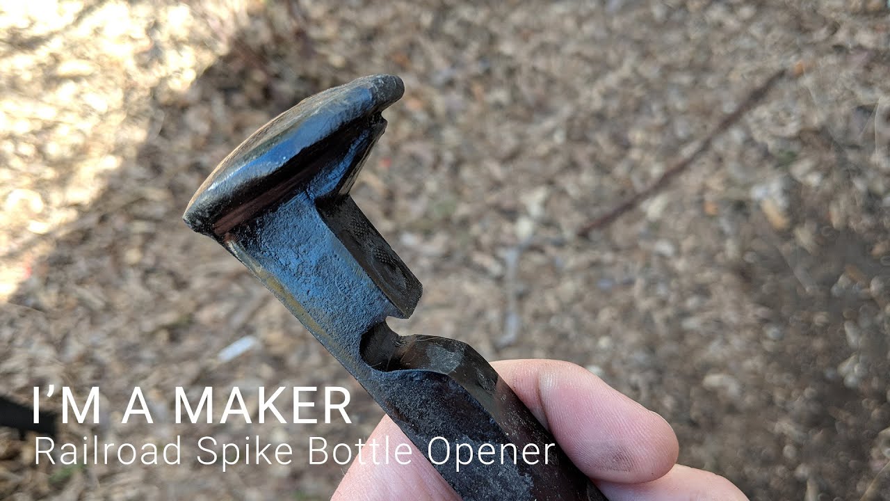 Railroad Spike Bottle Opener