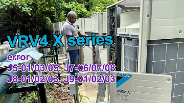 Daikin VRV4 [ X - series ] AC thermistor layout | error F3,H9,J3,J5,J7,J8,J9