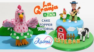 ZENON'S FARM: How to make BATARAZA The Chicken 🐔 cake topper / LA GRANJA DE ZENÓN: Gallina BATARAZA