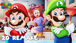  2D Super Mario Bros Plumbing Commercial Remake Comparison 