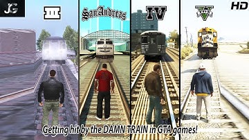 Hit by the Train in GTA games! 2019