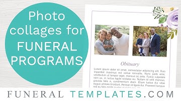 Add a Photo Collage to a Funeral Program Template