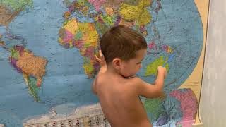 Горы на карте - география. Ребенку 3 года. Раннее развитие