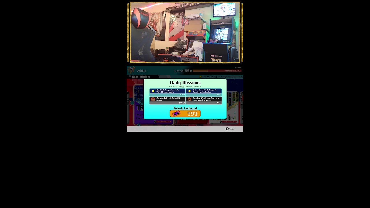 Sunday Gaming And Chill. Tetris 99 And Monster Hunter Wilds