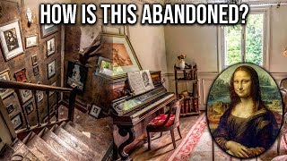 The Abandoned DA VINCI CODE Mansion  Found MONA LISA Replica!