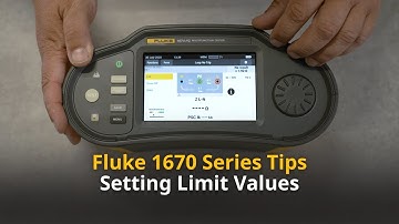 Fluke 1670 Series MFT Tips and Tricks | Setting Limit Values