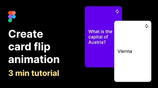 Create card flip animation in Figma