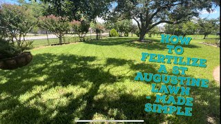How to Fertilize a St Augustine Lawn - Made Simple