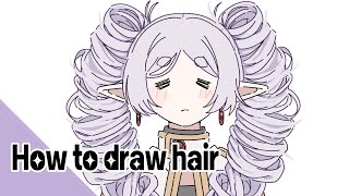 How to draw hair