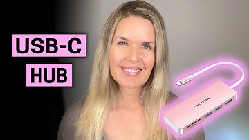 Cute rose gold color, but how does it work? LENTION USB-C hub & card reader review