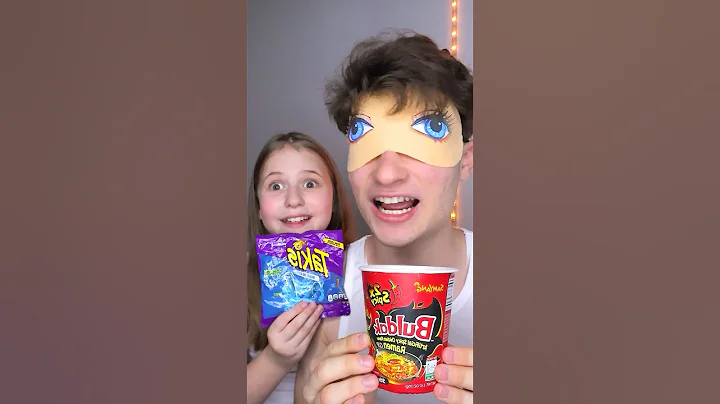 Spicy Ramen Mix Prank With My Little Sister! 🥵