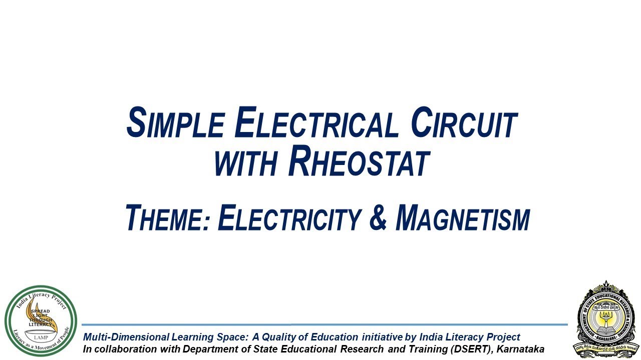 Simple Electrical Circuit with Rheostat - YouTube
