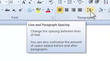 Change The Default Line Spacing in Office Word 2010