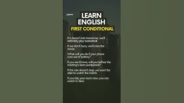 English speaking and listening practice: powerful phrases using the first conditional