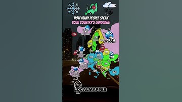 How many people speak your country’s language #mapping #map #europe