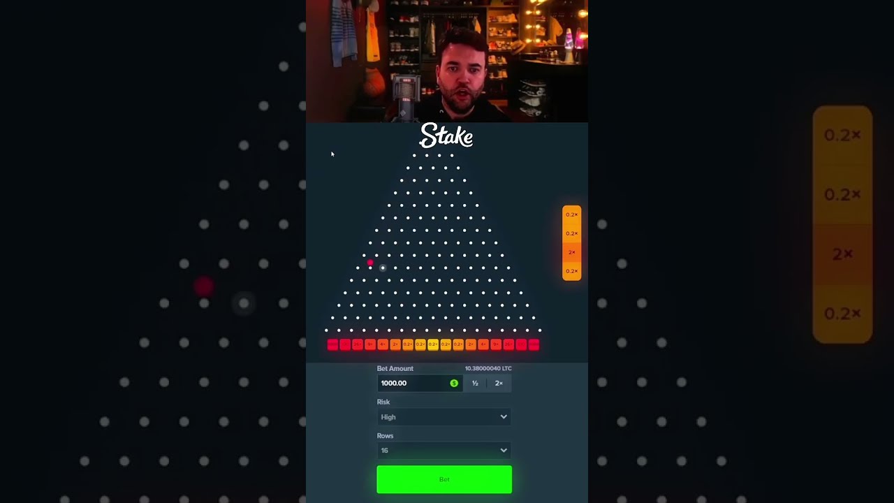 $132,000 Plinko Max Win 😱 #stake #gambling #plinko #mines #stakecasino #maxwin #bigwin #casino