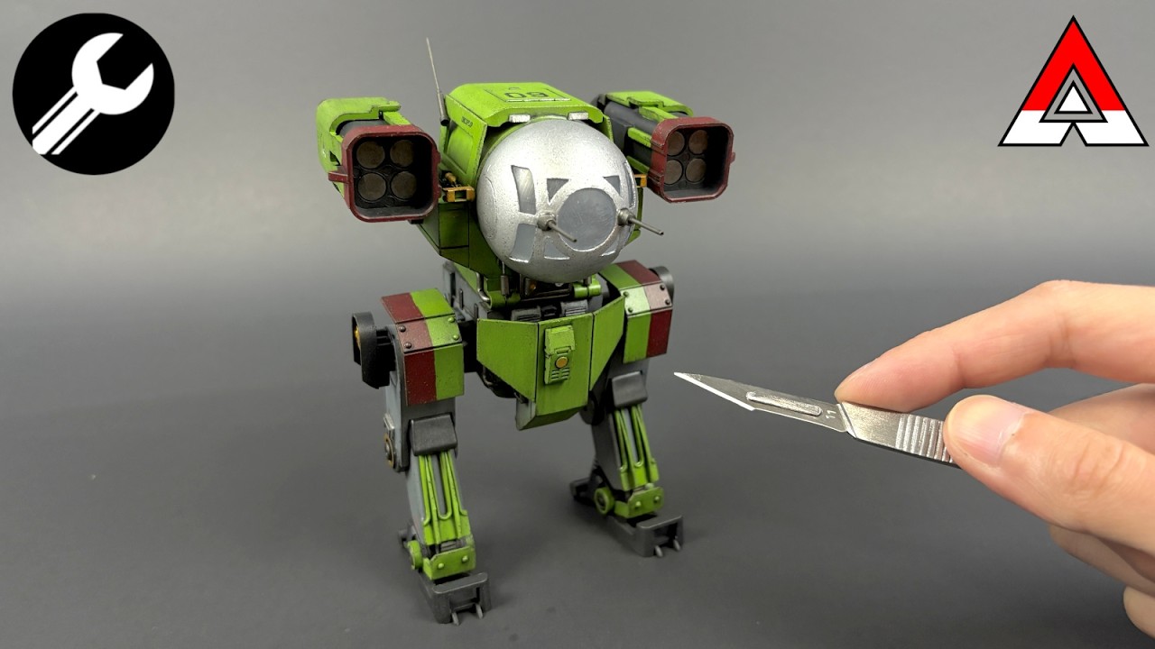 Chipping, Oil, and Olive Drab - Painting the B-17 Ping Pong Mech "Talon" (Part 2)