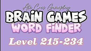 WORD FINDER BRAIN GAMES Level 215-234