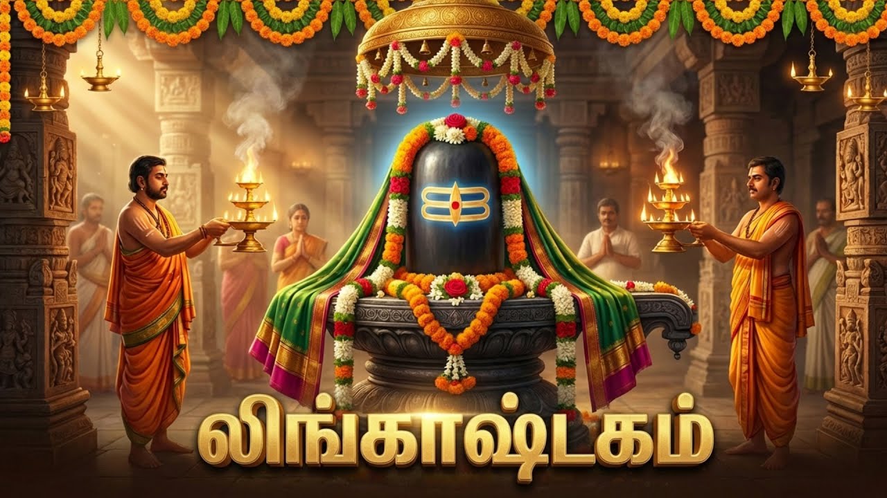 லிங்காஷ்டகம் தமிழில் | Lingashtakam Tamil With Lyrics | Powerful Sivam Bakthi Padalgal