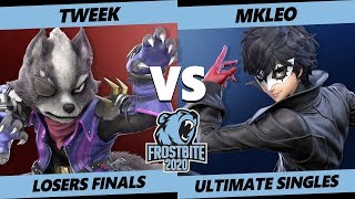 Frostbite 2020 SSBU Losers Finals - TSM | Tweek (Wolf) Vs. MkLeo (Joker) Smash Ultimate Singles