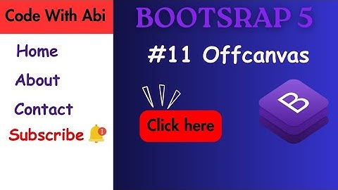 Offcanvas · Bootstrap v5.0 tamil #bootstraptutorial #bootstrap5