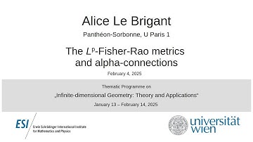 Alice Le Brigant - The Lp-Fisher-Rao metrics and alpha-connections